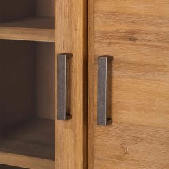 Ars Natura Highboard Toumanar - Akazie teilmassiv - Akazie Sand -Wohnzimmermöbel boutique en ligne highboard toumanar akazie teilmassiv akazie sand 3627561