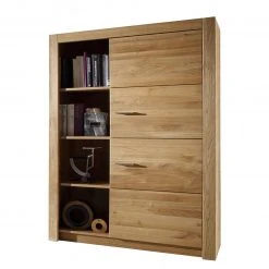 Naturoo Wohnwand Floriano I (4-teilig) - Asteiche / Asteiche Dekor -Wohnzimmermöbel boutique en ligne hochkommode floriano inkl beleuchtung asteiche asteiche dekor 4933768