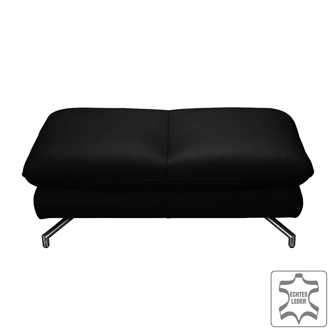 Loftscape Hocker Sharon - Echtleder Schwarz 1 Loftscape Hocker Sharon - Echtleder Schwarz