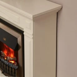 Montreux Elektrokamin Houston - Cremeweiß -Wohnzimmermöbel boutique en ligne houston elektrokamin cremeweiss 4168680