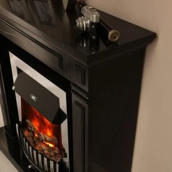 Montreux Elektrokamin Houston - Schwarz-Grau marmoriert -Wohnzimmermöbel boutique en ligne houston elektrokamin schwarz grau marmoriert 4168484