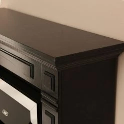 Montreux Elektrokamin Houston - Schwarz-Grau marmoriert -Wohnzimmermöbel boutique en ligne houston elektrokamin schwarz grau marmoriert 4168496