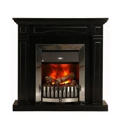 Montreux Elektrokamin Houston - Schwarz-Grau marmoriert -Wohnzimmermöbel boutique en ligne houston elektrokamin schwarz grau marmoriert 4168520