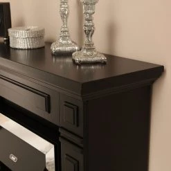 Montreux Elektrokamin Houston - Schwarz seidenmatt -Wohnzimmermöbel boutique en ligne houston elektrokamin schwarz seidenmatt 4168744