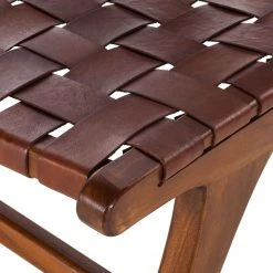 Eva Padberg Collection Stuhl Bourbourg I - Echtleder / Teak massiv - Teak -Wohnzimmermöbel boutique en ligne indexliving 3603689