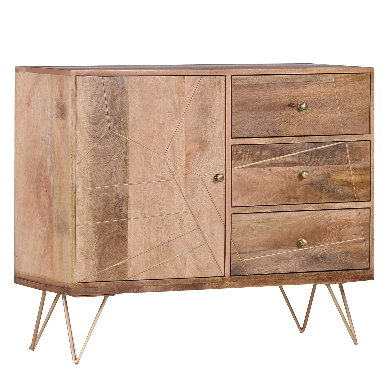 Ars manufacti Kommode Argallo II - Mango massiv / Metall - Mango / Gold 1 Ars manufacti Kommode Argallo II - Mango massiv / Metall - Mango / Gold