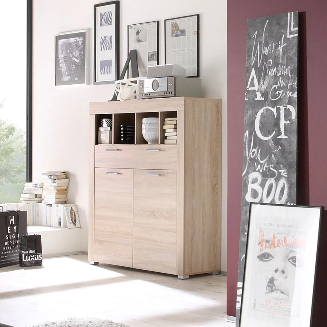 Trendteam Kommode Bang - Eiche-Sägerau-Dekor 2 Trendteam Kommode Bang - Eiche-Sägerau-Dekor – Bild 2