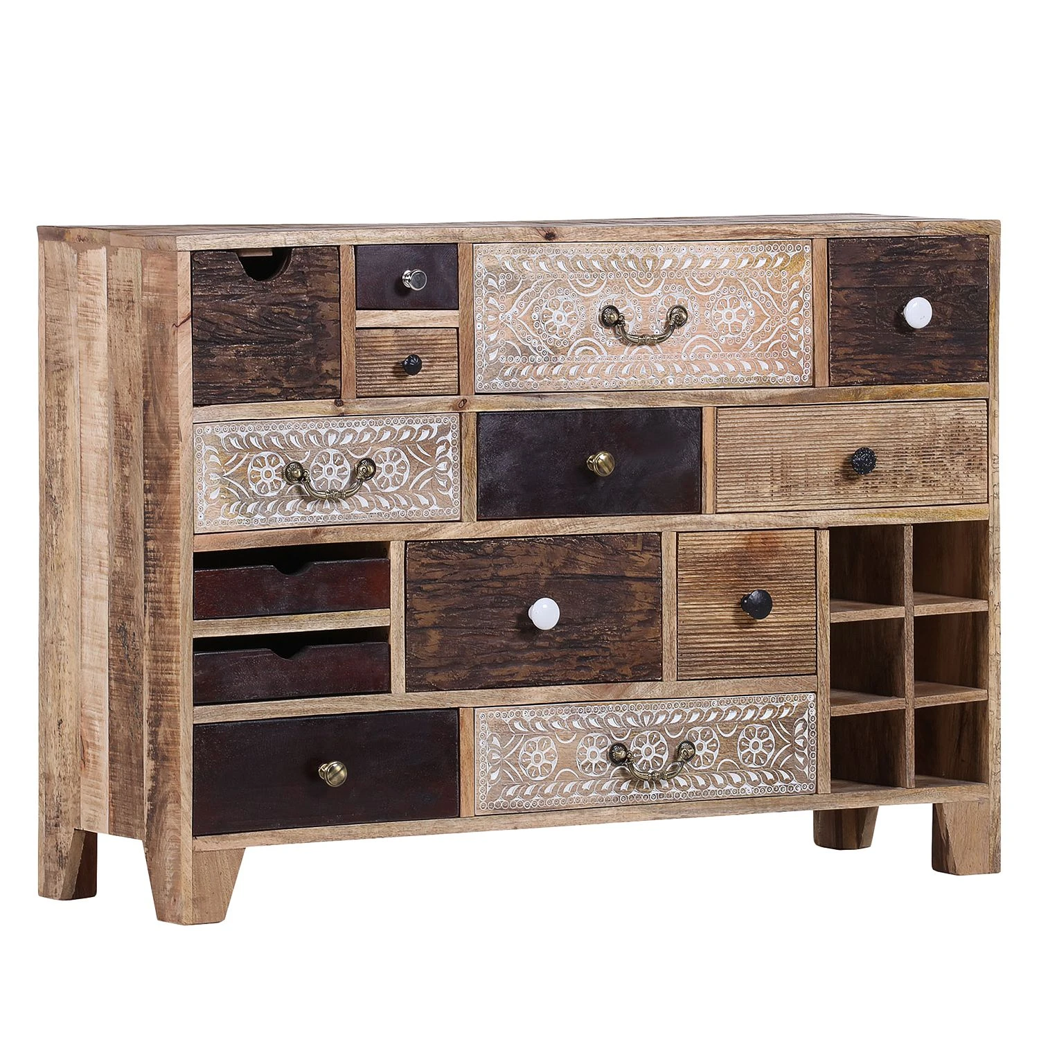 Ars manufacti Kommode Curenna I - Mango teilmassiv - Mango / Braun 1 Ars manufacti Kommode Curenna I - Mango teilmassiv - Mango / Braun