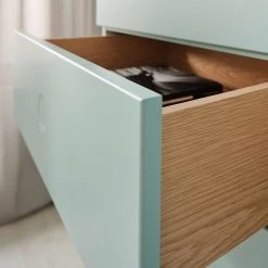 Tenzo Highboard Dot - Mint -Wohnzimmermöbel boutique en ligne kommode dot eiche teilmassiv mint 4148596 1