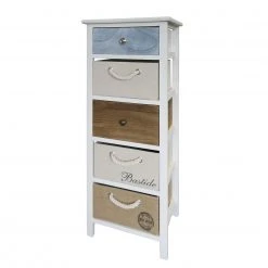 Maison Belfort Regal Gilberton - Höhe: 91 cm 6 Maison Belfort Regal Gilberton - Höhe: 91 cm -Wohnzimmermöbel boutique en ligne kommode gilberton paulownia massiv weiss braun 91 cm 4345288