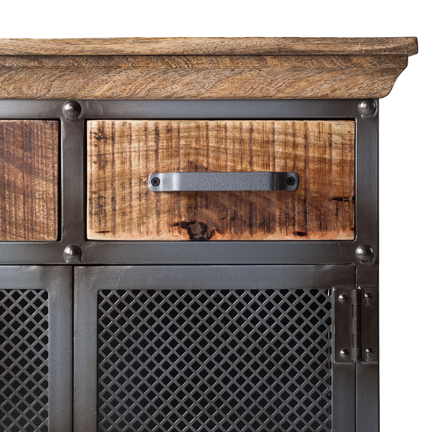 Ars manufacti Kommode Hunter II - Metall / Mango massiv - Mango / Blaugrau 7 Ars manufacti Kommode Hunter II - Metall / Mango massiv - Mango / Blaugrau – Bild 7