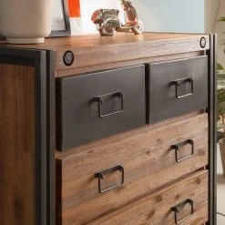 Ars manufacti Kommode Manchester II - Akazie massiv / Metall - Akazie / Anthrazit -Wohnzimmermöbel boutique en ligne kommode manchester ii akazie massiv metall 4876428