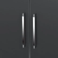 Maja Möbel Kommode Merit - Hochglanz Grau / Eiche Sonoma Dekor -Wohnzimmermöbel boutique en ligne kommode merit hochglanz grau eiche sonoma dekor 347658