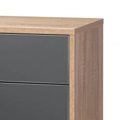 Maja Möbel Kommode Merit - Hochglanz Grau / Eiche Sonoma Dekor -Wohnzimmermöbel boutique en ligne kommode merit hochglanz grau eiche sonoma dekor 347659