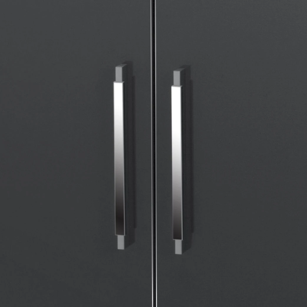 Maja Möbel Kommode Merit - Hochglanz Grau / Alpinweiß 3 Maja Möbel Kommode Merit - Hochglanz Grau / Alpinweiß – Bild 3