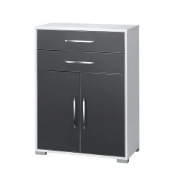 Maja Möbel Kommode Merit - Hochglanz Grau / Alpinweiß