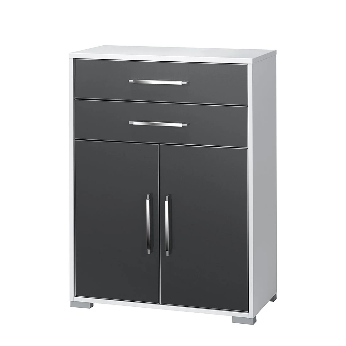 Maja Möbel Kommode Merit - Hochglanz Grau / Alpinweiß 1 Maja Möbel Kommode Merit - Hochglanz Grau / Alpinweiß