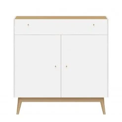 Germania Kommode Monteo I - Weiß / Eiche -Wohnzimmermöbel boutique en ligne kommode monteo weiss eiche 4943332
