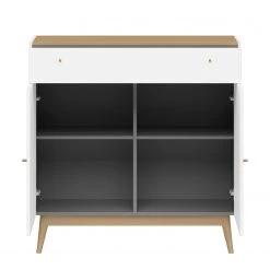 Germania Kommode Monteo I - Weiß / Eiche -Wohnzimmermöbel boutique en ligne kommode monteo weiss eiche 4943336