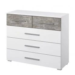 Rauch Blue Kommode Siegen II - Alpinweiß / Steingrau