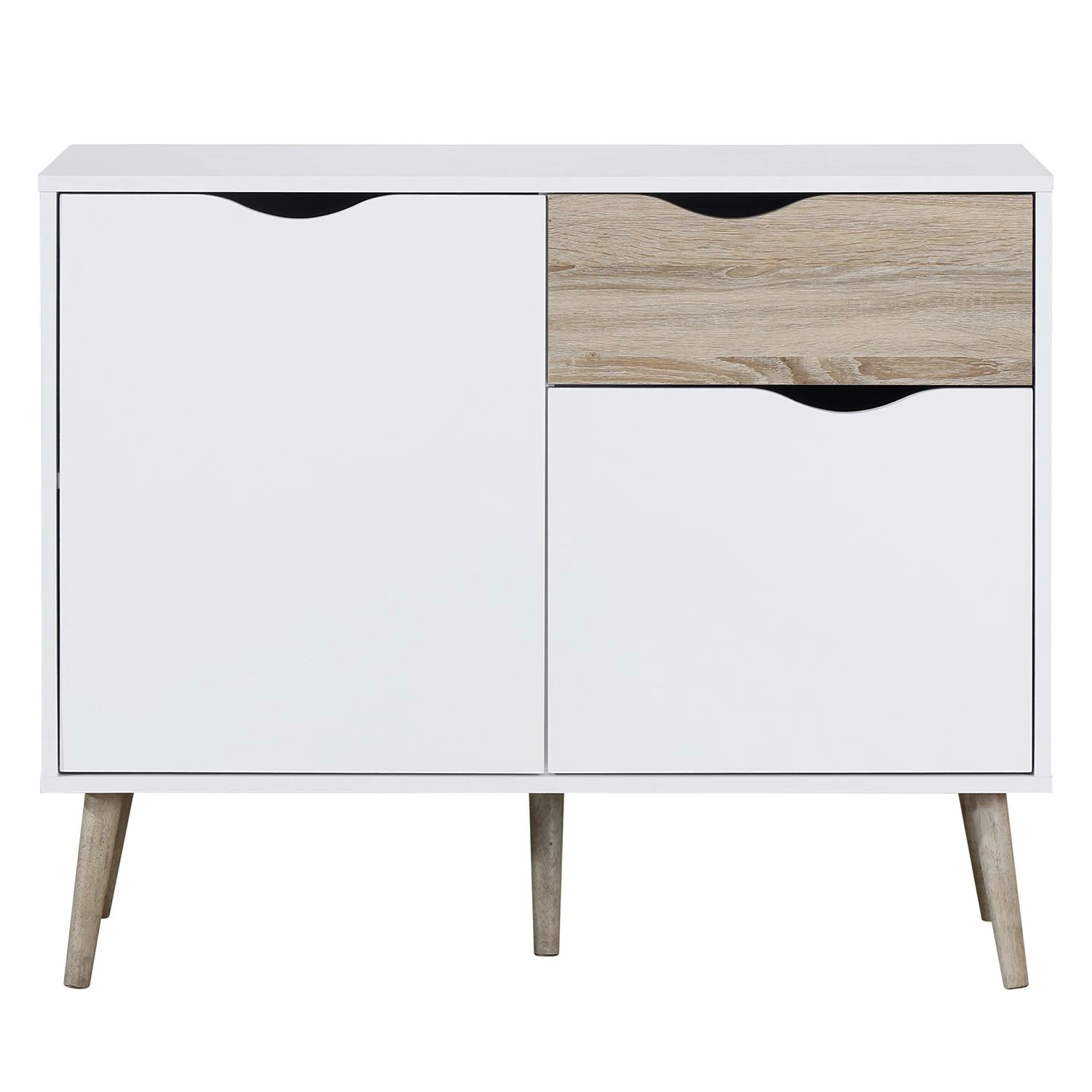 Mørteens Kommode Sunndal I - Weiß / Eiche Hell 4 Mørteens Kommode Sunndal I - Weiß / Eiche Hell – Bild 4