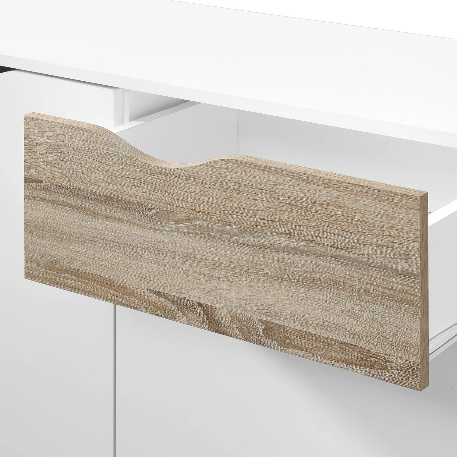 Mørteens Kommode Sunndal I - Weiß / Eiche Hell 3 Mørteens Kommode Sunndal I - Weiß / Eiche Hell – Bild 3