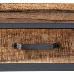 Ars manufacti Konsolentisch Hunter - Mango massiv / Metall - Mango / Blaugrau -Wohnzimmermöbel boutique en ligne konsolentisch hunter mango massiv metall mango blaugrau 4414584