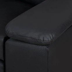 Mooved Schlafsofa Latina IX Kunstleder - Schwarz - Breite: 190 cm -Wohnzimmermöbel boutique en ligne latte 140 al c kissen montana 1000 schwarz breite 185 cm 1726494