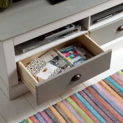 Maison Belfort TV-Lowboard Neely I - Weiß / Grau -Wohnzimmermöbel boutique en ligne loft24 toby 11 03 2016 4035812