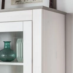 Maison Belfort Vitrinenschrank Neely - Weiß / Grau 16 Maison Belfort Vitrinenschrank Neely - Weiß / Grau -Wohnzimmermöbel boutique en ligne loft24 toby 11 03 2016 4036008