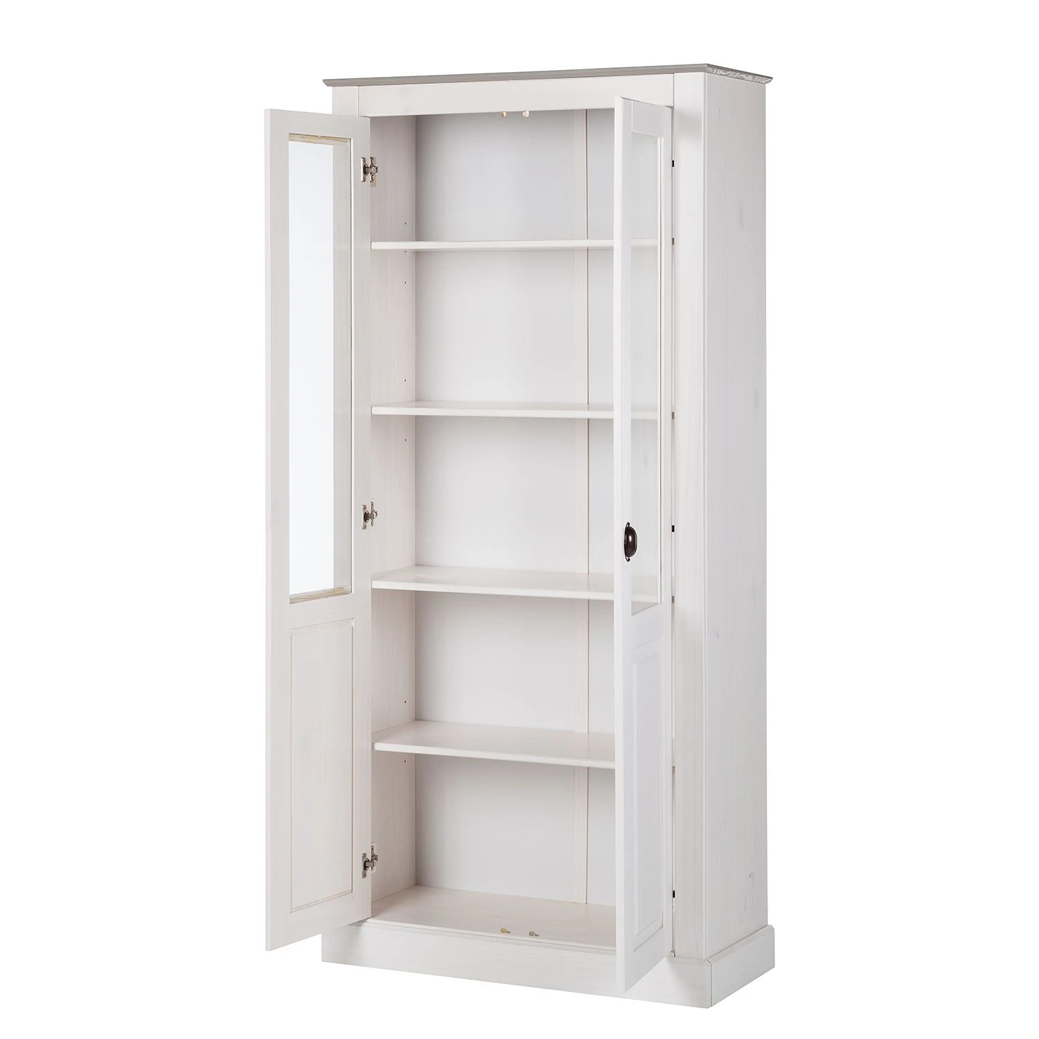 Maison Belfort Vitrinenschrank Neely - Weiß / Grau 6 Maison Belfort Vitrinenschrank Neely - Weiß / Grau – Bild 6