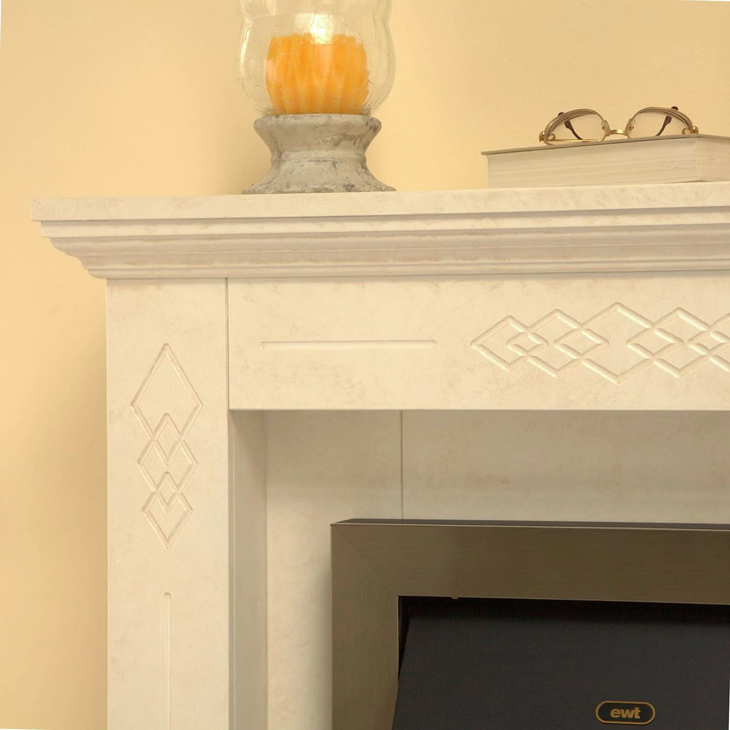 Montreux Elektrokamin Missouri - Beige-Creme marmoriert 10 Montreux Elektrokamin Missouri - Beige-Creme marmoriert – Bild 10