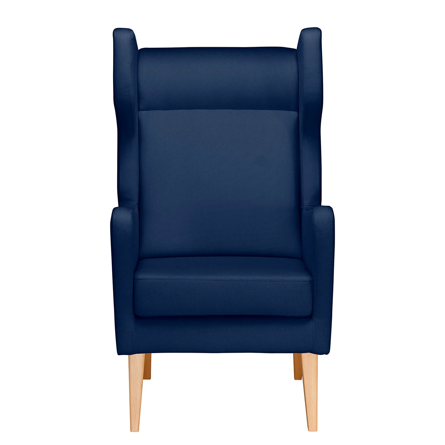 Mørteens Ohrensessel Bucoli Strukturstoff - Dunkelblau - Ohne Hocker 2 Mørteens Ohrensessel Bucoli Strukturstoff - Dunkelblau - Ohne Hocker – Bild 2