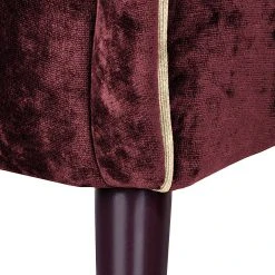 Red Living Ohrensessel Madame Lebon Samtstoff - Weinrot -Wohnzimmermöbel boutique en ligne ohrensessel humphrey samtstoff burgundy 382876