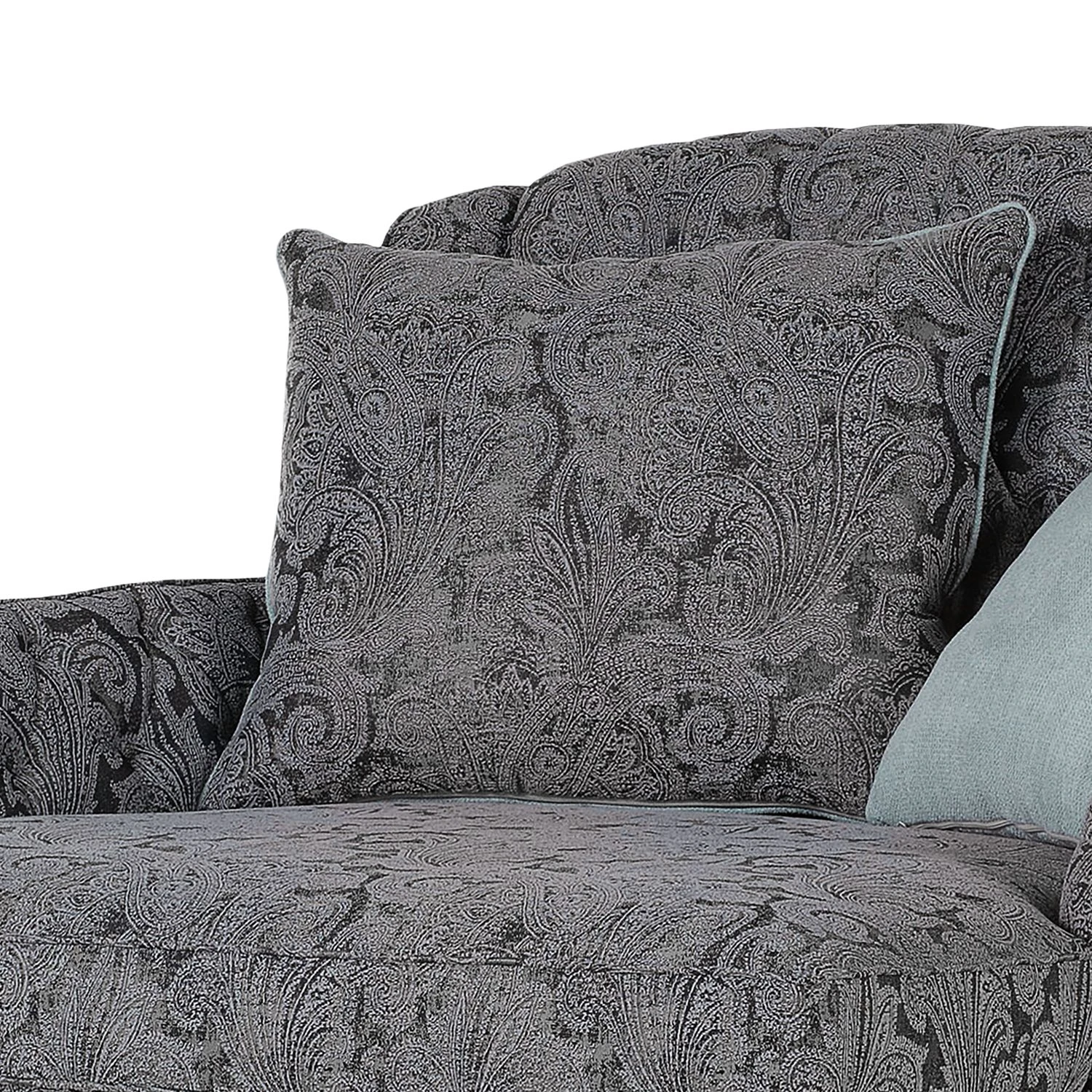 Velvet Studio Ohrensessel Leeman Strukturstoff - Grau 4 Velvet Studio Ohrensessel Leeman Strukturstoff - Grau – Bild 4