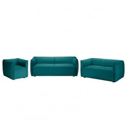 Fredriks Polstergarnitur Grady I (3-2-1) Webstoff - Petrol