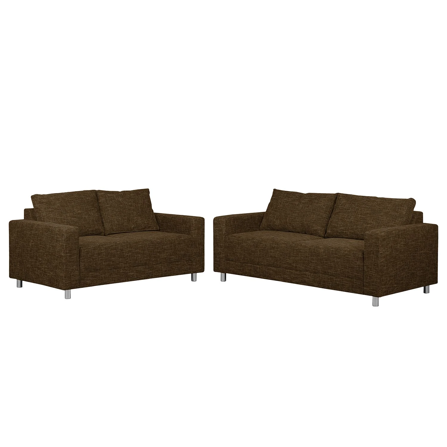 Loftscape Polstergarnitur Greenwood (3-2) - Strukturstoff Lawan: Braun 1 Loftscape Polstergarnitur Greenwood (3-2) - Strukturstoff Lawan: Braun