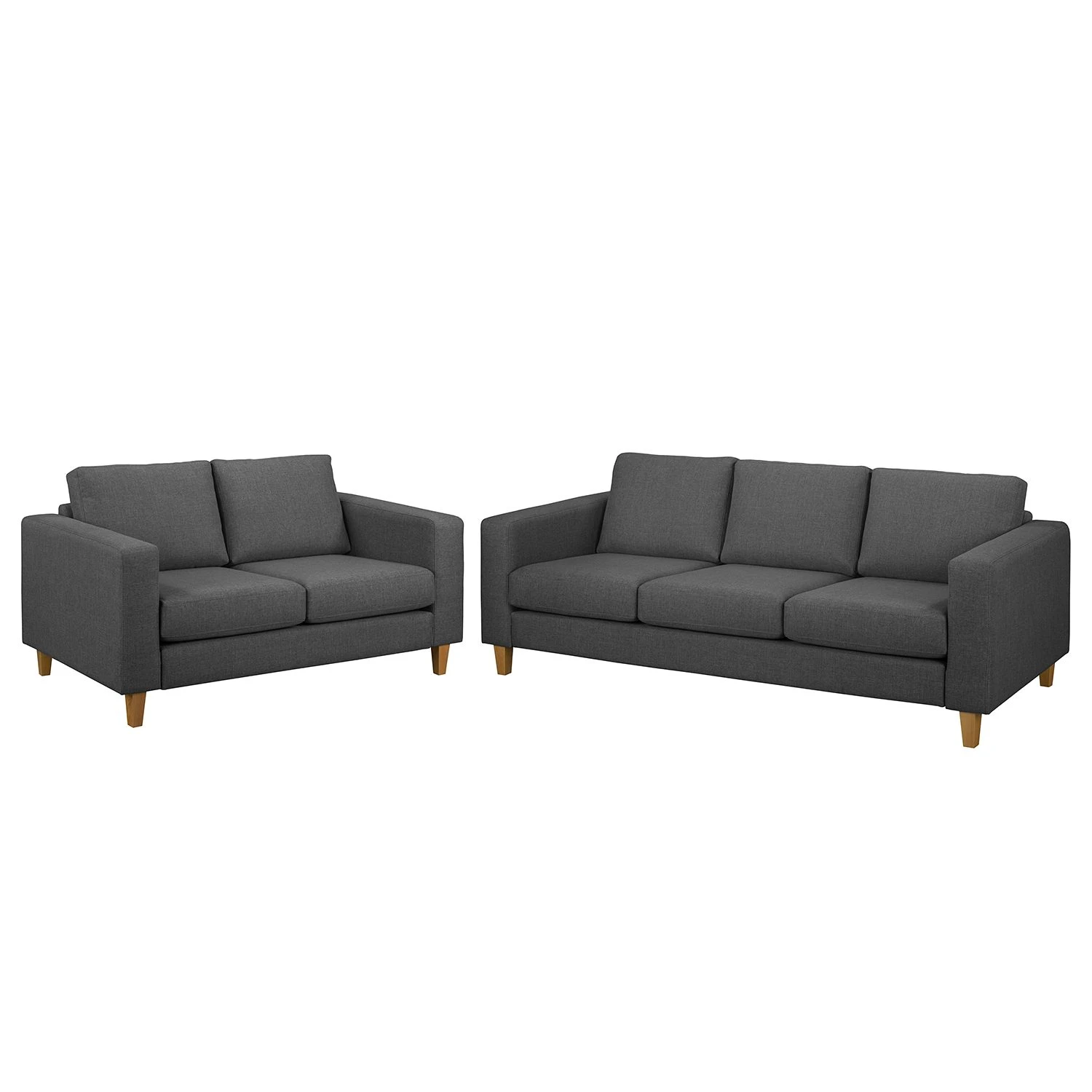 Norrwood Polstergarnitur MAISON 3-2 - Webstoff Inas: Dunkelgrau 1 Norrwood Polstergarnitur MAISON 3-2 - Webstoff Inas: Dunkelgrau