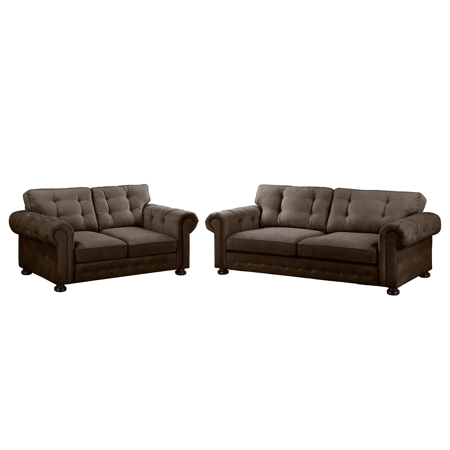 Velvet Studio Polstergarnitur Marau (3-2) - Braun 1 Velvet Studio Polstergarnitur Marau (3-2) - Braun