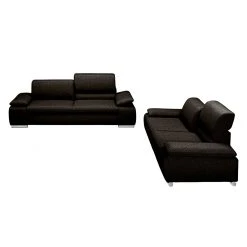 Fredriks Polstergarnitur Masca (3-2) - Webstoff Braun-Schwarz -Wohnzimmermöbel boutique en ligne polstergarnitur masca 3 2 webstoff braun schwarz 478137