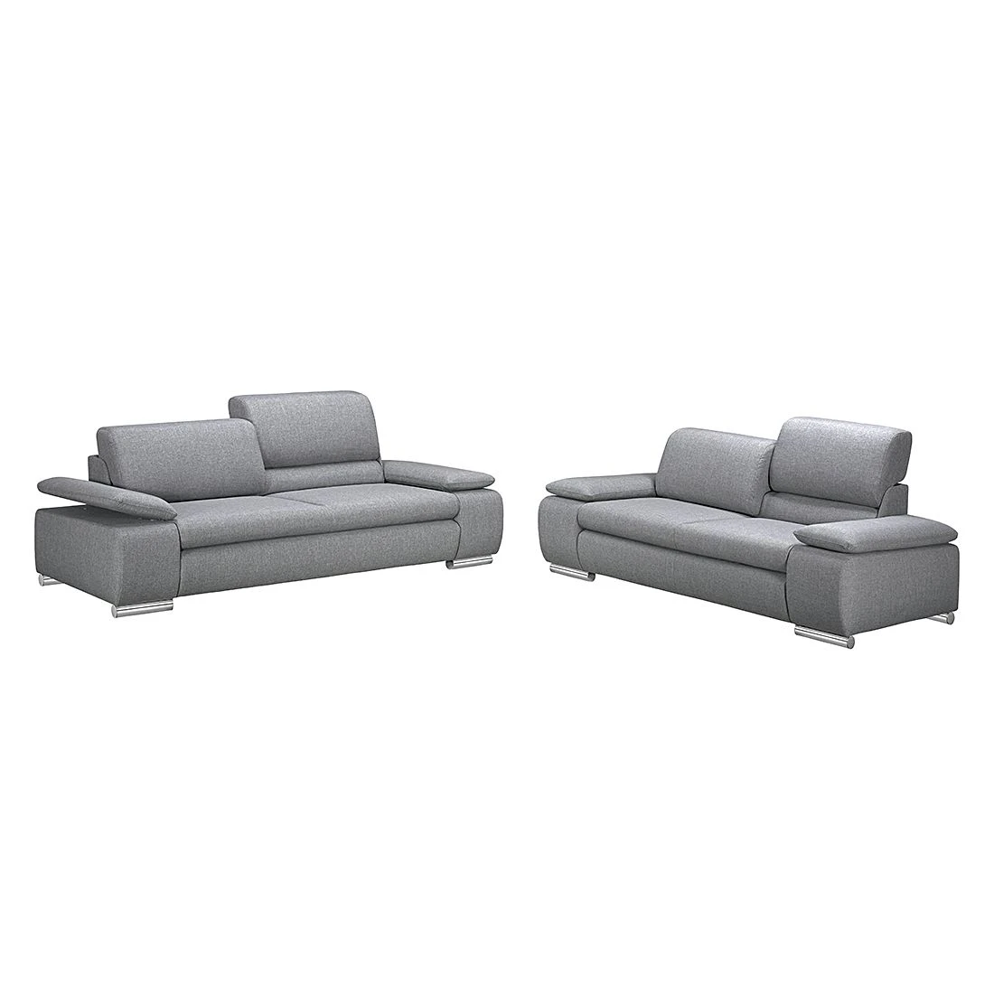 Fredriks Polstergarnitur Masca (3-2) - Webstoff Grau 1 Fredriks Polstergarnitur Masca (3-2) - Webstoff Grau