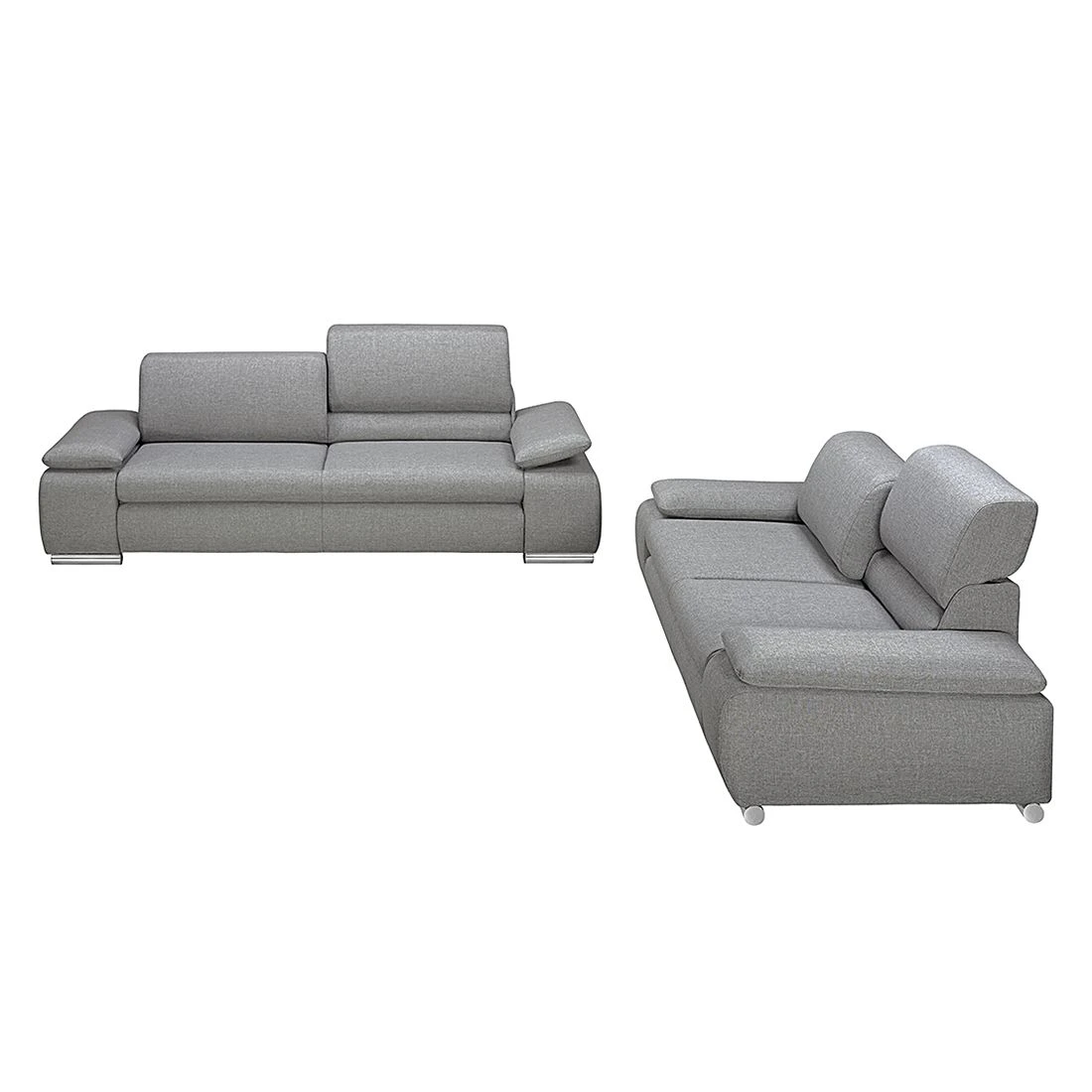 Fredriks Polstergarnitur Masca (3-2) - Webstoff Grau 7 Fredriks Polstergarnitur Masca (3-2) - Webstoff Grau – Bild 7