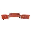 Ars manufacti Polstergarnitur Torquay (3-2-1) - Kunstleder - Braun