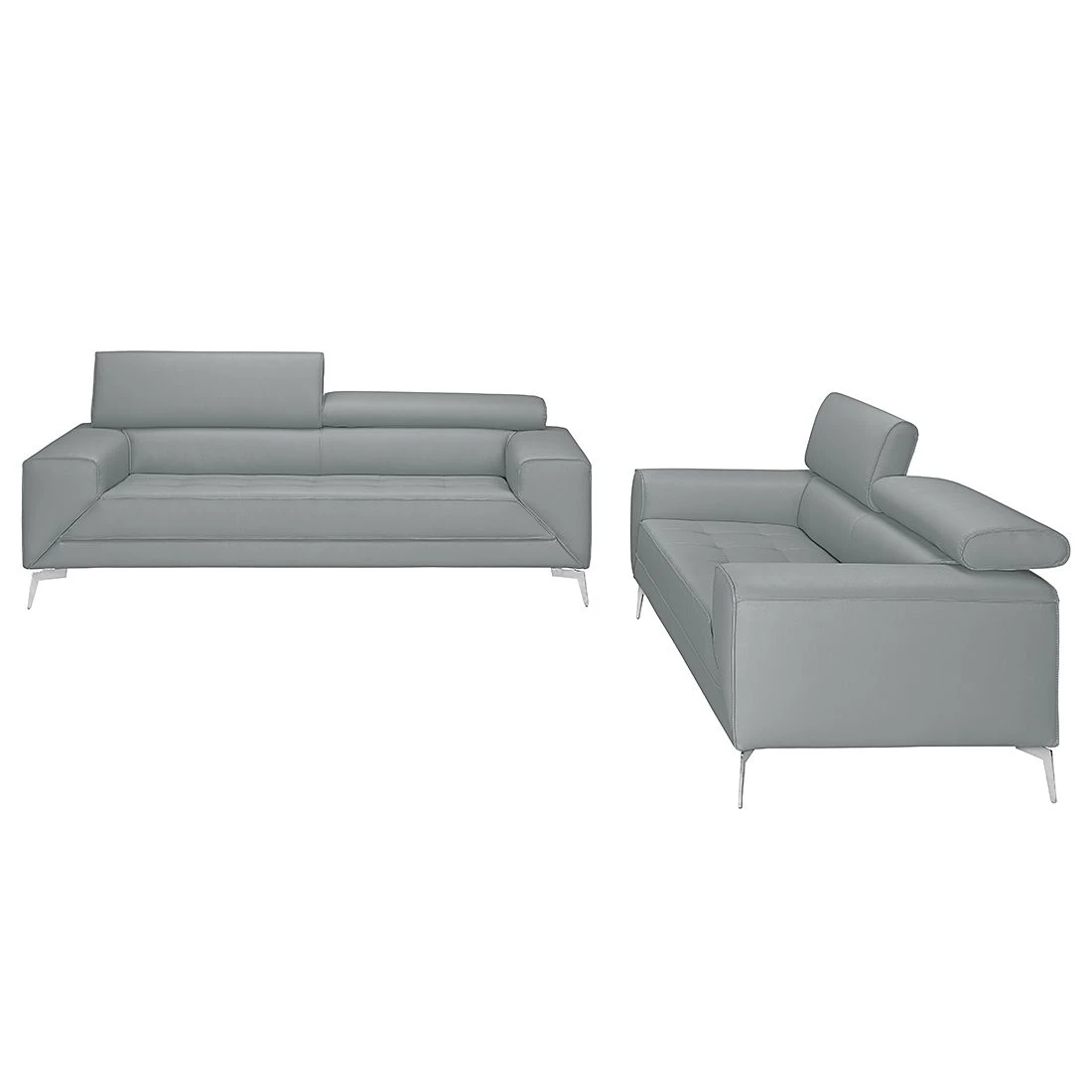Loftscape Polstergarnitur Walden 3-2,5 - Kunstleder - Grau 3 Loftscape Polstergarnitur Walden 3-2,5 - Kunstleder - Grau – Bild 3