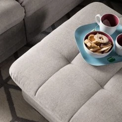 Loftscape Polsterhocker Ayna - Microfaser -Wohnzimmermöbel boutique en ligne polsterhocker ayna microfaser kaschmir 4947720