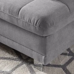 Fredriks Polsterhocker Ayna - Platin -Wohnzimmermöbel boutique en ligne polsterhocker ayna microfaser platin 4947744