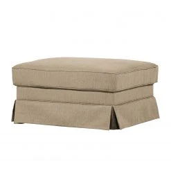 Ridgevalley Polsterhocker Campagne Webstoff - Muskat