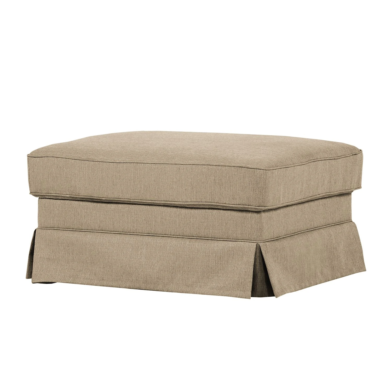 Ridgevalley Polsterhocker Campagne Webstoff - Muskat 1 Ridgevalley Polsterhocker Campagne Webstoff - Muskat