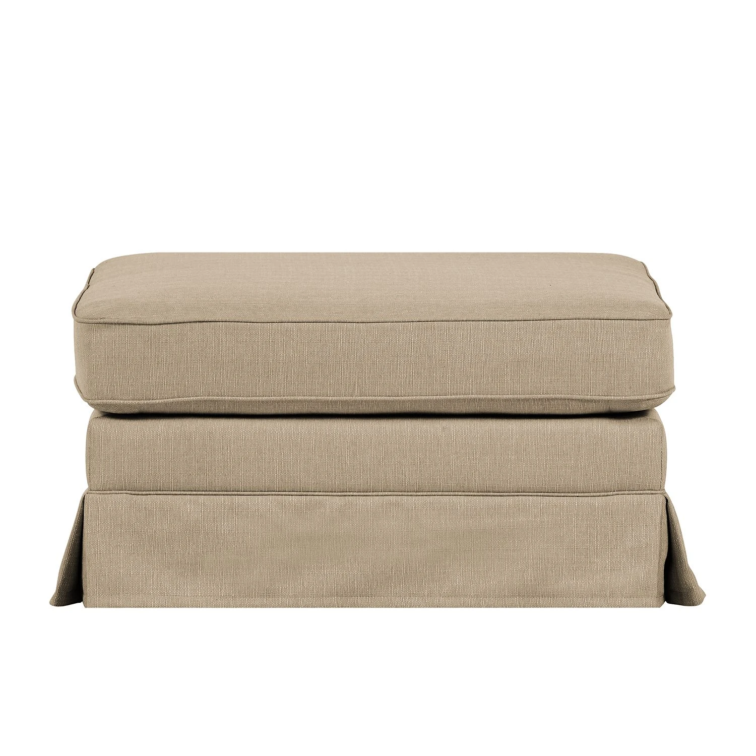 Ridgevalley Polsterhocker Campagne Webstoff - Muskat 4 Ridgevalley Polsterhocker Campagne Webstoff - Muskat – Bild 4