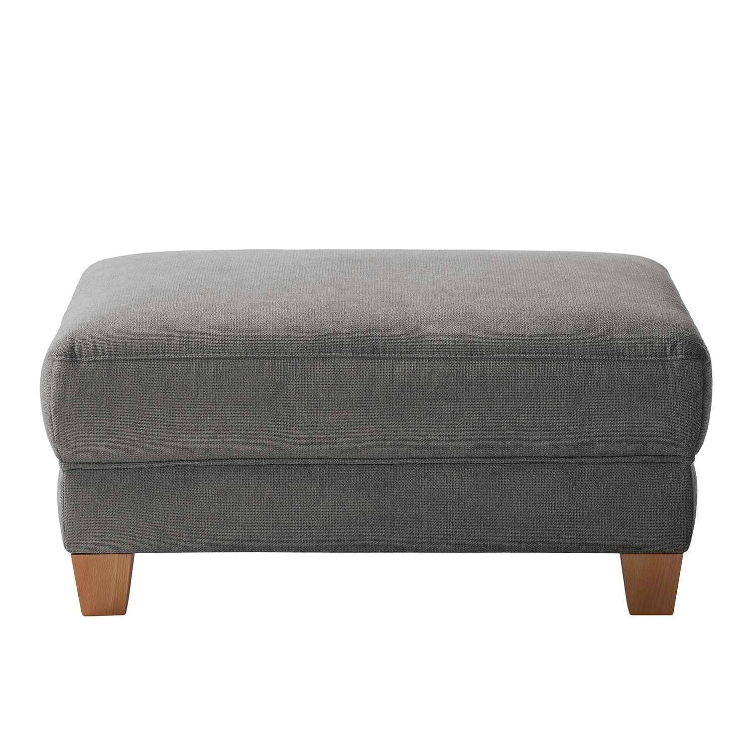 Ars Natura Polsterhocker Cebu Webstoff - Grau 2 Ars Natura Polsterhocker Cebu Webstoff - Grau – Bild 2